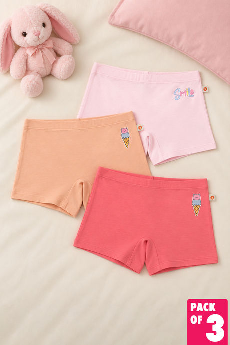 Zivame Girls Boyshorts (Pack of 3) - Multicolor Buy Zivame Girls Boyshorts (Pack of 3) - Multicolor